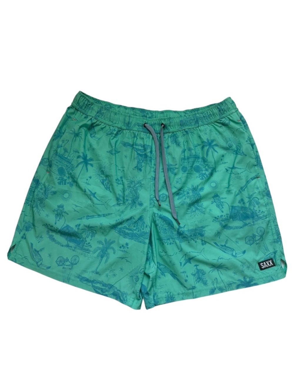Saxx BallPark Pouch Oh Buoy 2n1 Volley 7"‎ Swim Trunks